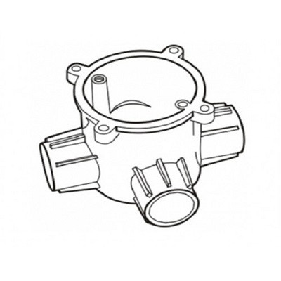 Hộp chia ngả 3 đường Ø16 cao E240/16/3D