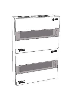 Tủ điện âm tường (đế sắt) E4MX 16/24LA