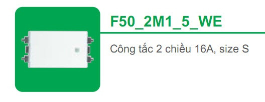 CÔNG TẮC 2 CHIỀU 16AX, SIZE S