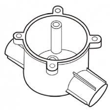 Hộp chia ngả 2 đường Ø16 cao E240/16/2D