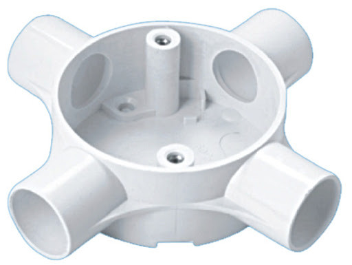 Hộp chia ngả 4 đường Ø16 thấp E240/16/4