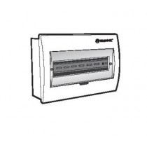 Tủ điện âm tường (mặt nhựa SBS, nắp che POLYCARBONATE) E4FC 8/12S