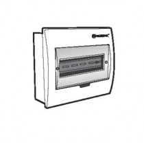 Tủ điện âm tường (mặt nhựa SBS, nắp che POLYCARBONATE) E4FC 4/8LA