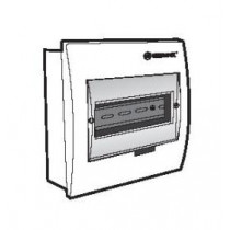 Tủ điện âm tường (mặt nhựa SBS, nắp che POLYCARBONATE) E4FC 3/6SA