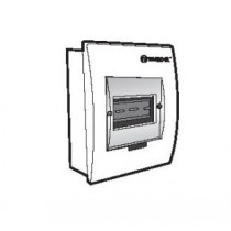 Tủ điện âm tường (mặt nhựa SBS, nắp che POLYCARBONATE) E4FC 2/4S